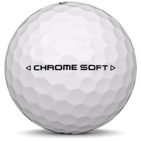 A bola de golfe Callaway Chrome Soft No modelo de ano 2025.