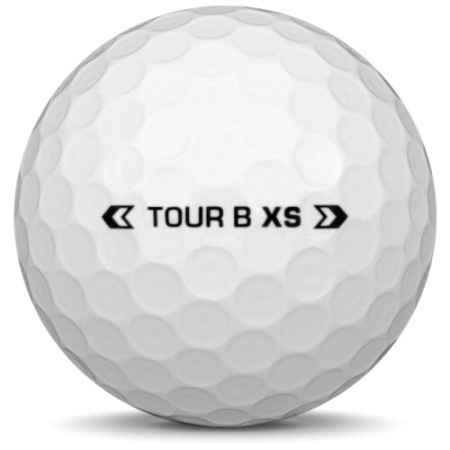 A bola de golfe Bridgestone Tour B XS No modelo de ano 2025.