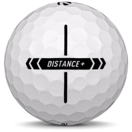 A bola de golfe TaylorMade Distance+ No modelo de ano 2025.