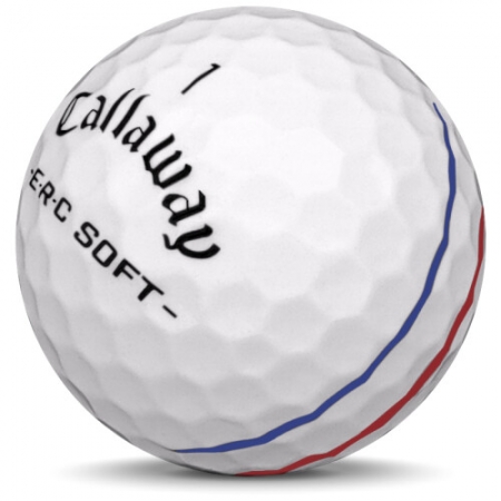 A bola de golfe Callaway ERC Soft No modelo de ano 2025.