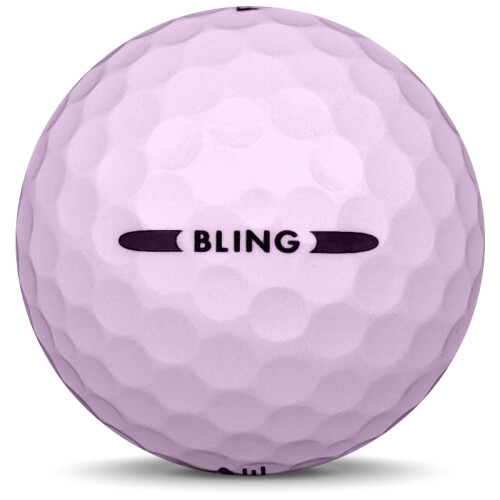 Golfboll av modellen Pinnacle Bling i rosa färg från sidan Golfboll av modellen Pinnacle Bling i rosa färg från sidan