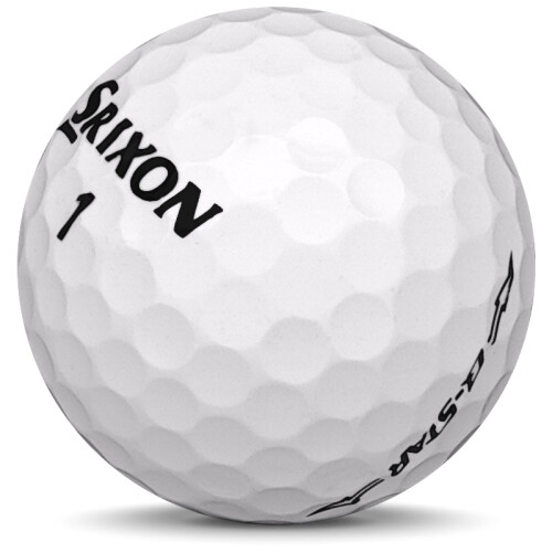 Golfboll av modellen Srixon Q-Star i tidigare års versioner med vit färg sned bild