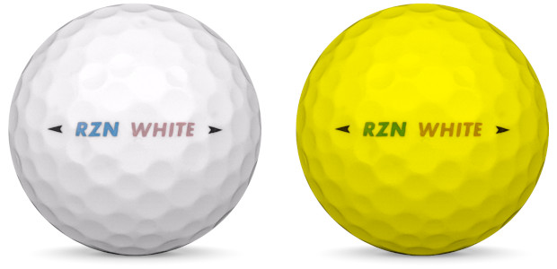 Nike RZN White Bolas de golfe em diferentes cores
